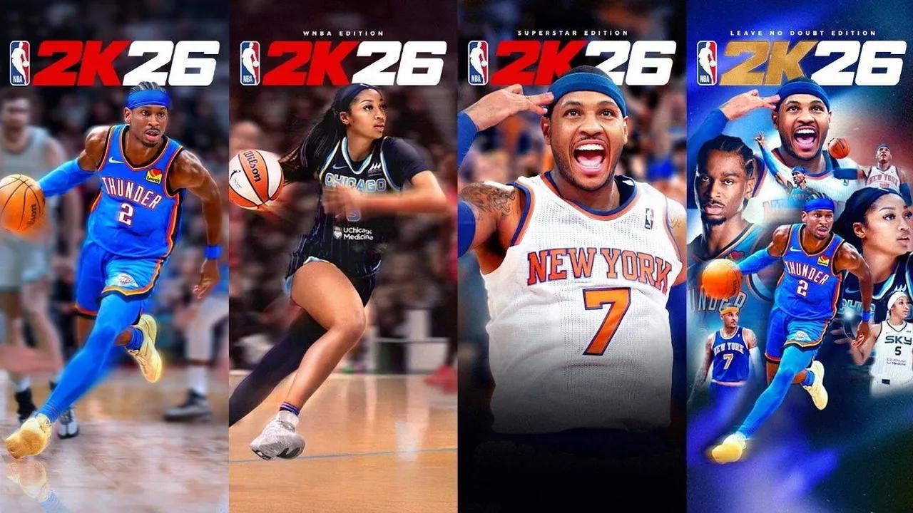 Angel Reese And Carmelo Anthony Feature On Nba 2k26 Covers Image
