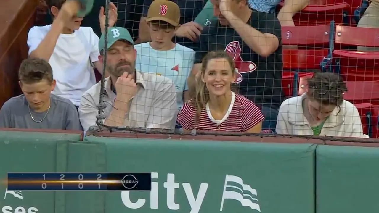 Ben Affleck And Jennifer Garner Attend Red Sox Game Together Image