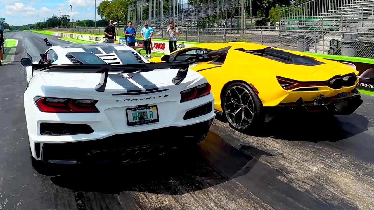 Corvette Zr1 Faces Off Against Lamborghini Revuelto In Thrilling Drag Race Image