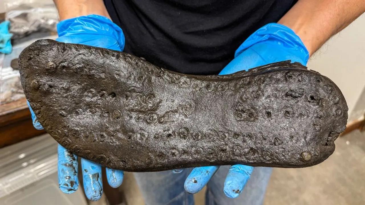Mystery Of Giant Shoes Unearthed Near Hadrian's Wall Image