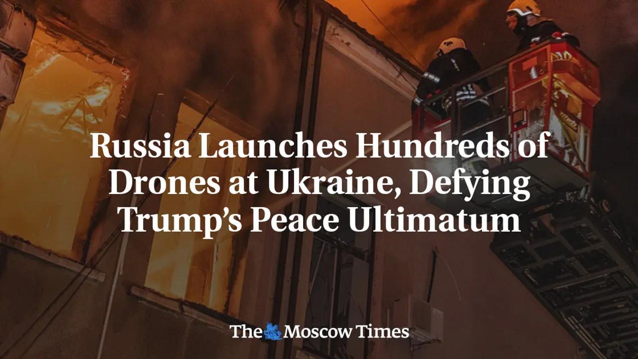 Russia Launches Drone Attacks On Ukraine Amidst Peace Ultimatum Image