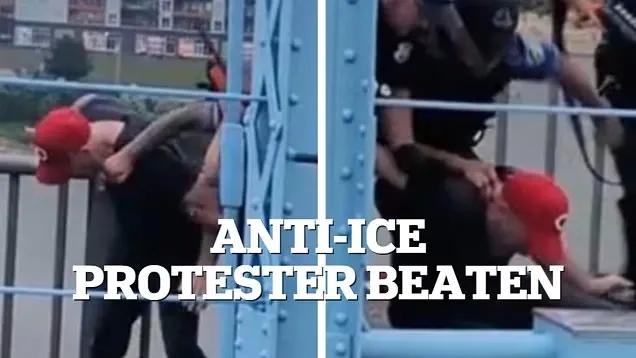 Ice Protest Turns Violent On Kentucky-ohio Bridge, Dozens Arrested Image