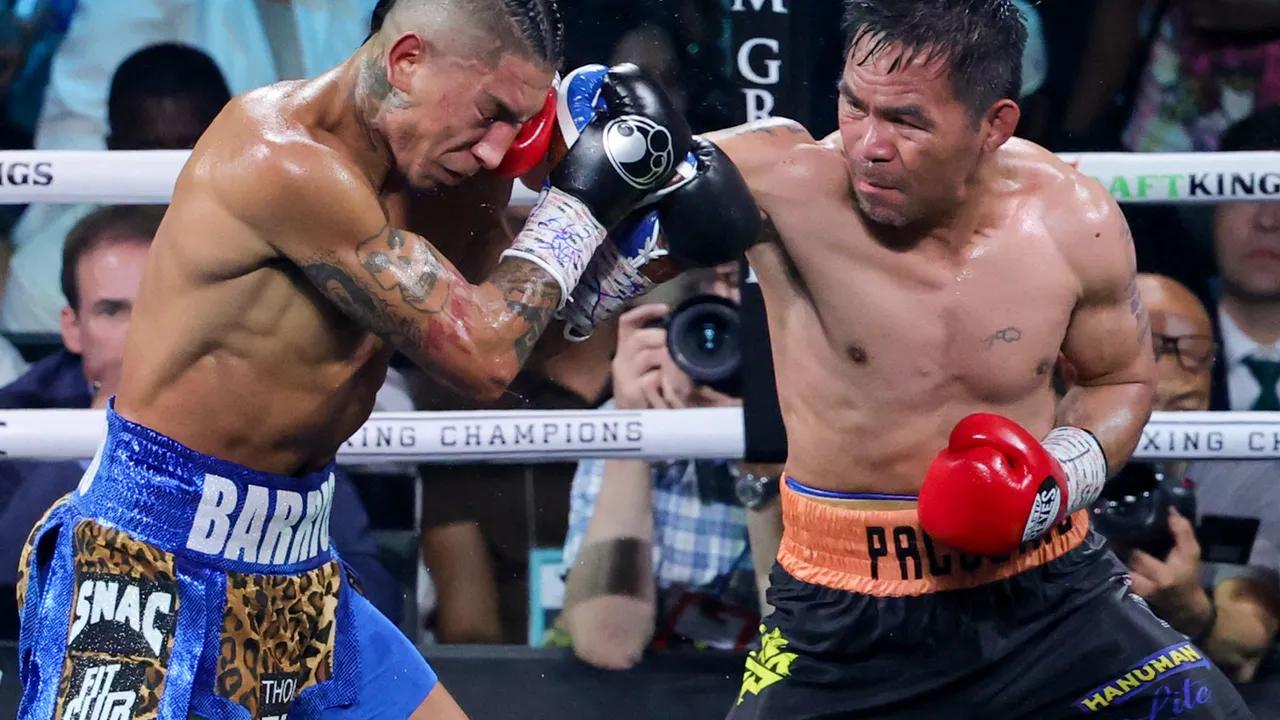 Manny Pacquiao And Mario Barrios Fight To A Draw Image