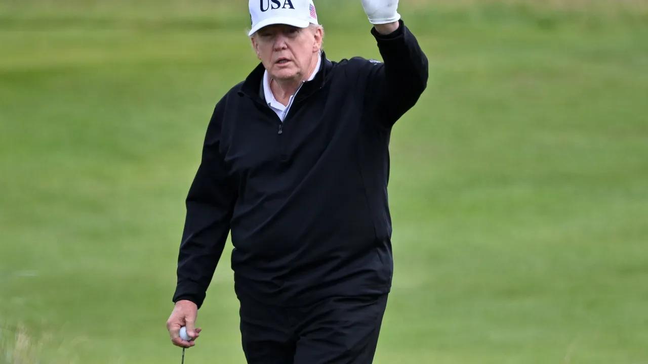 Trump Addresses Thailand-cambodia Conflict Amid Protests In Scotland Image