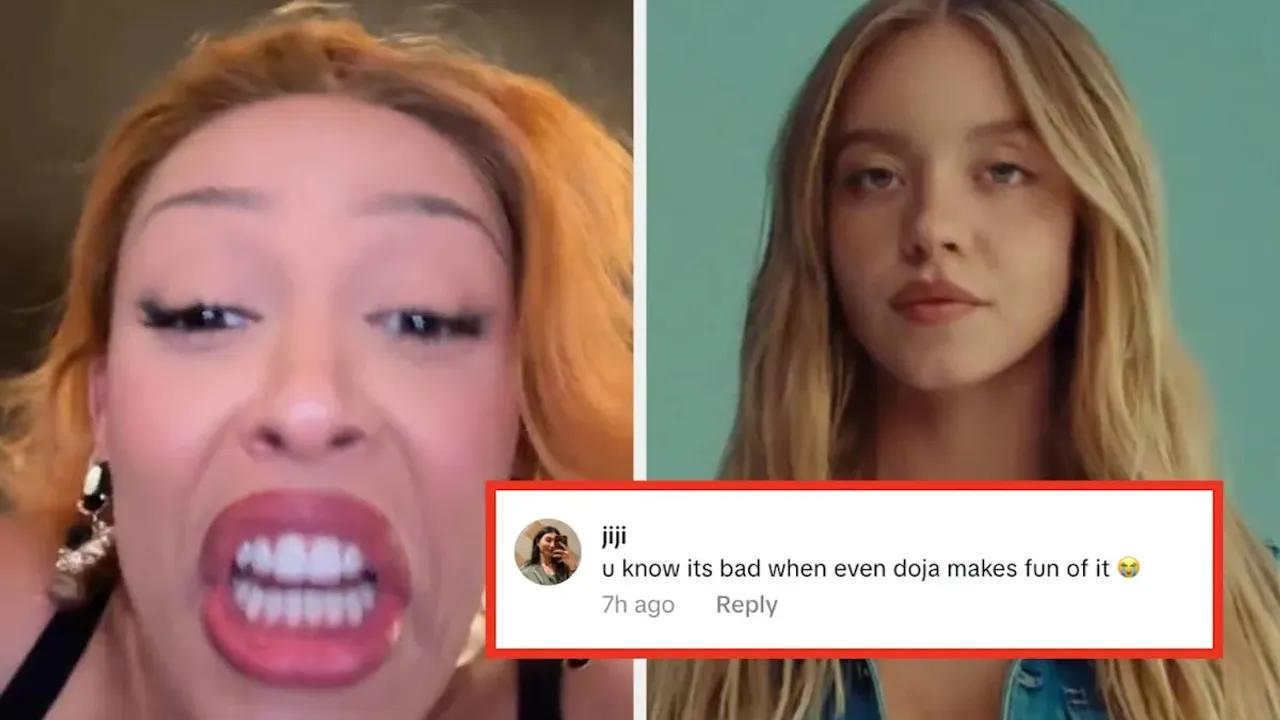 Doja Cat Mocks Sydney Sweeney’s American Eagle Ad In Viral Tiktok Image