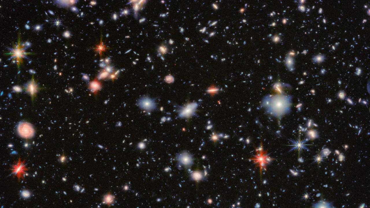 James Webb Telescope Revisits Hubble's Ultra Deep Field Image