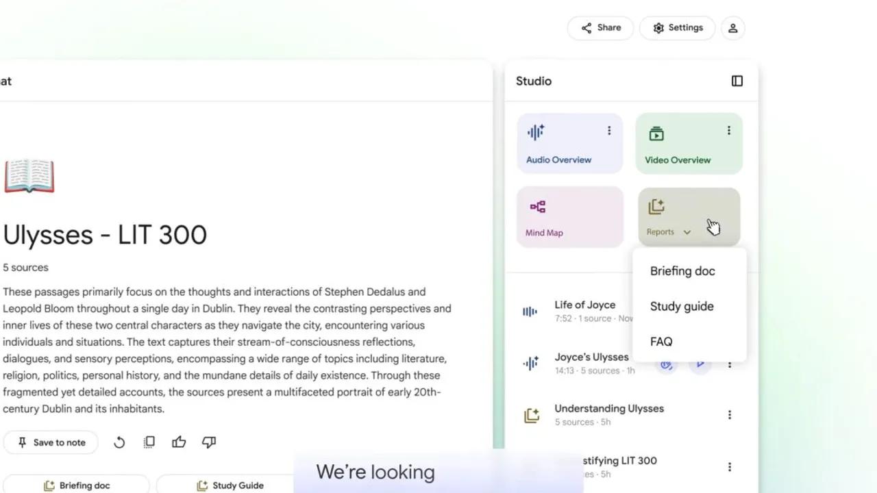 NotebookLM Introduces Video Overviews and Studio Interface Update Image