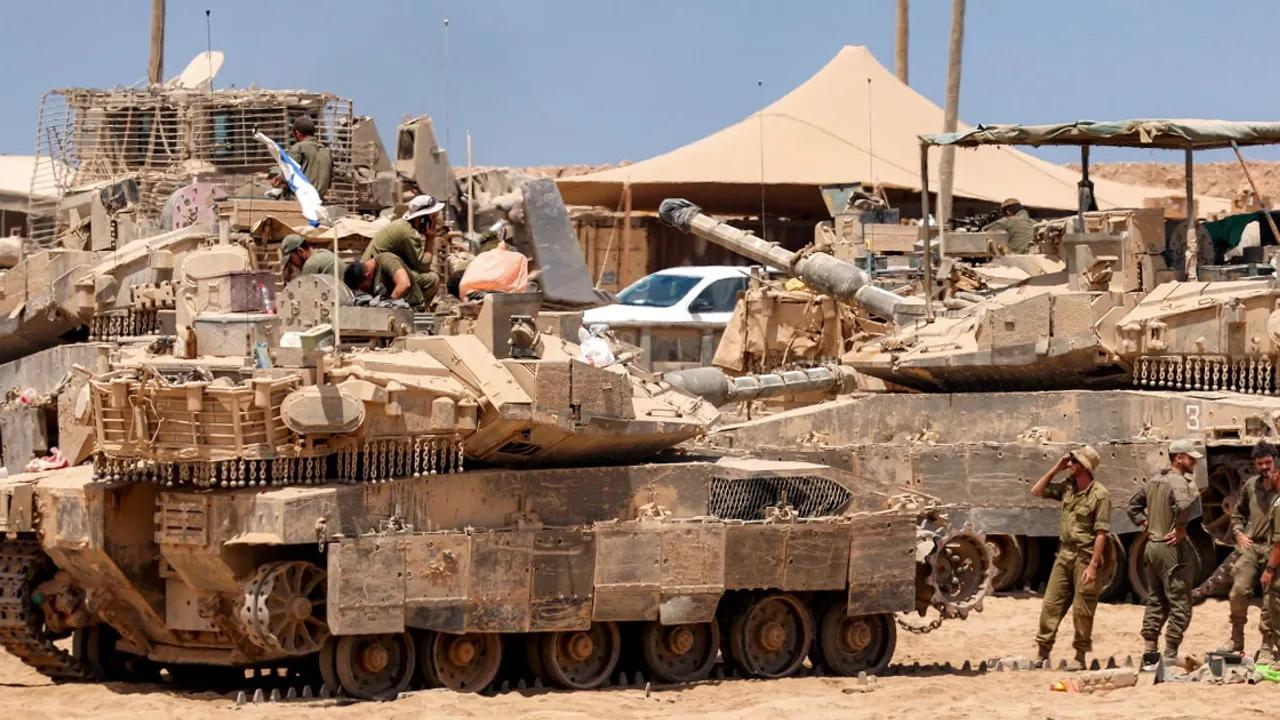 Satellite Images Indicate Israel's Potential Ground Invasion of Gaza Image