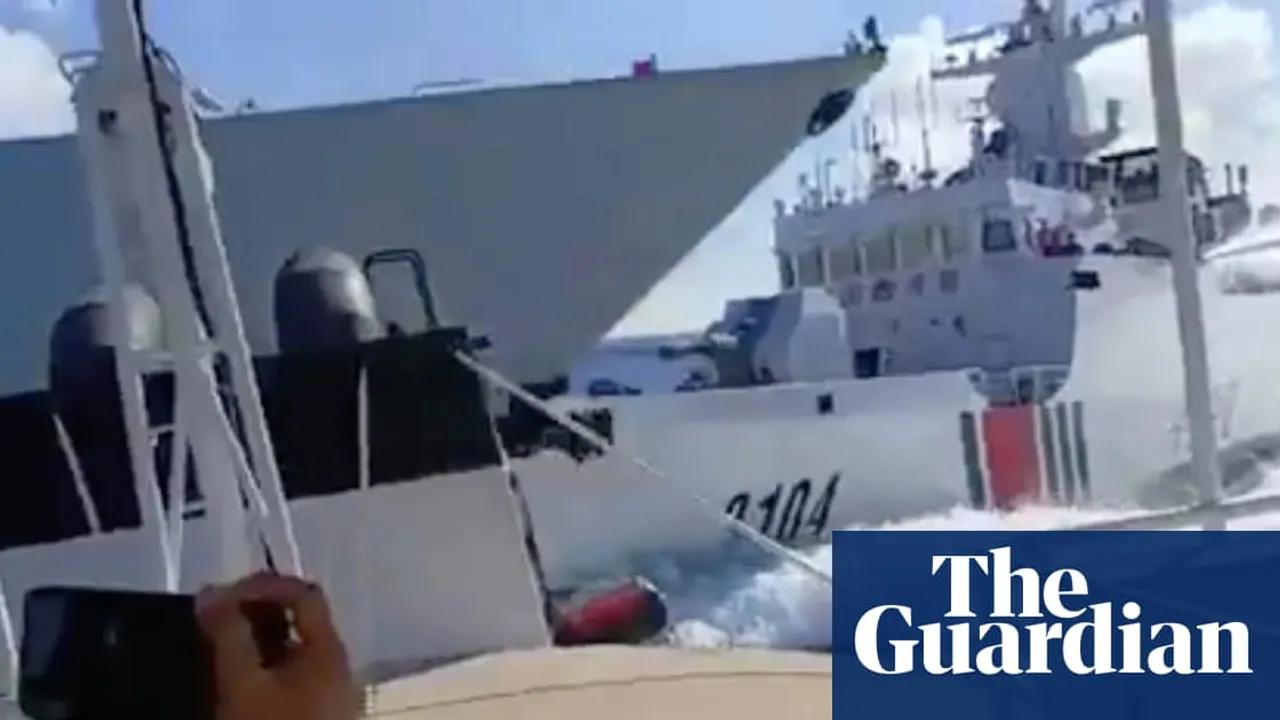 Chinese Warship Collides with Coast Guard Vessel in South China Sea Image