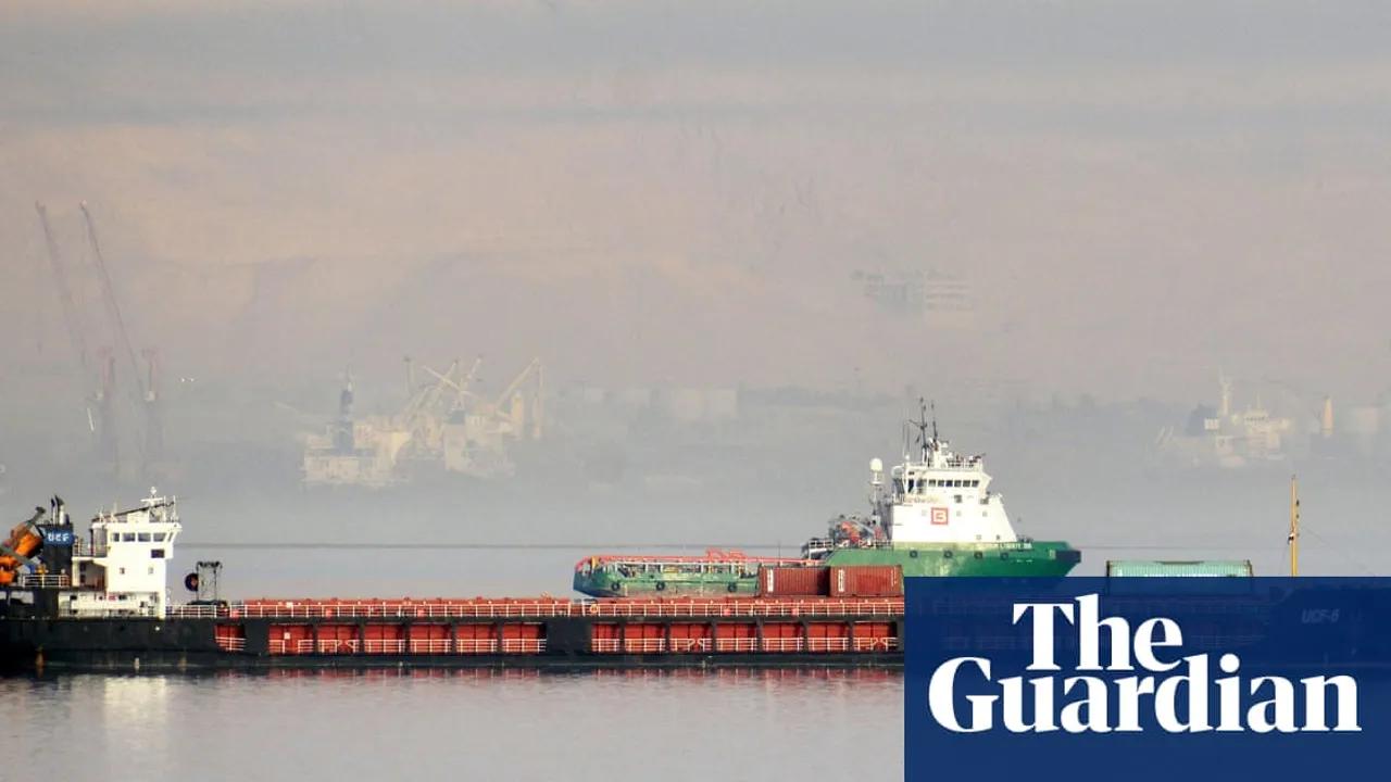 Ukraine Targets Russian Ship with Drone Parts in Caspian Sea Attack Image