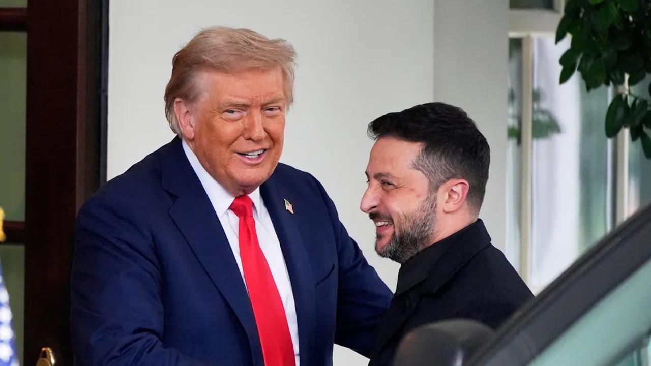 Trump and Zelenskyy Meet at White House Amid Ukraine Talks Image